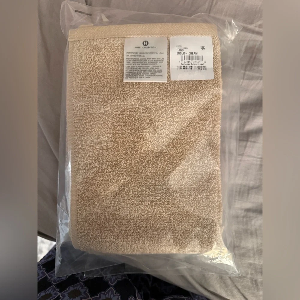 Hotel Collection Turkish Cotton Tan Hand Towel